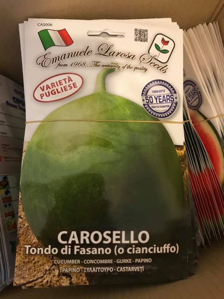 vendita online semi CAROSELLO TONDO DI FASANO (O CIANCIUFFO)