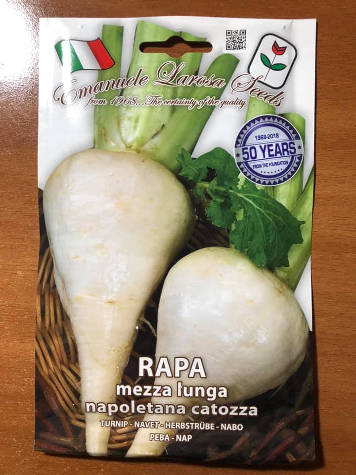 vendita online semi RAPA MEZZA LUNGA NAPOLETANA CATOZZA