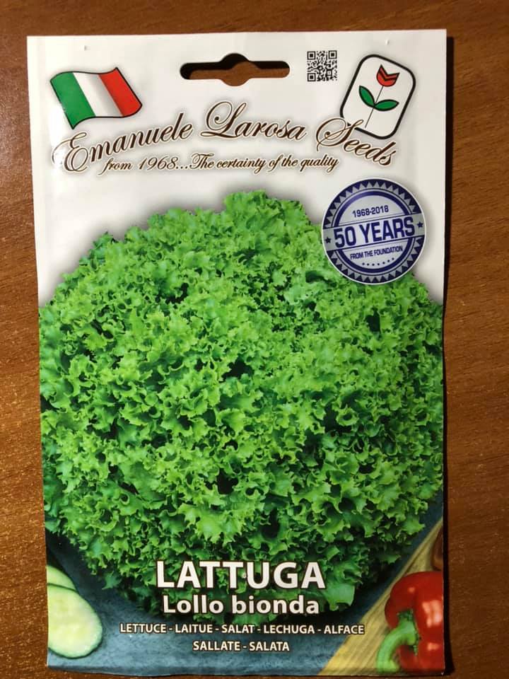 vendita online semi LATTUGA LOLLO BIONDA