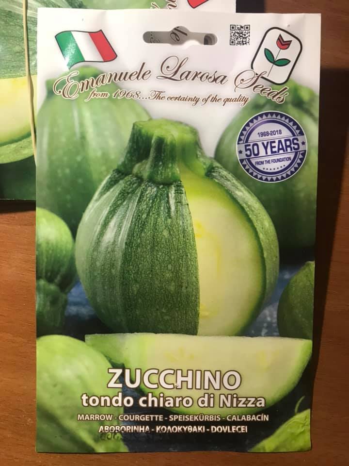vendita online semi ZUCCHINO TONDO CHIARO DI NIZZA