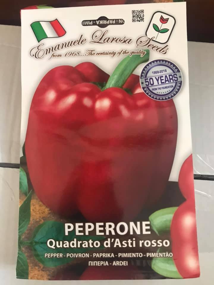 vendita online semi PEPERONE QUADRATO D'ASTI ROSSO